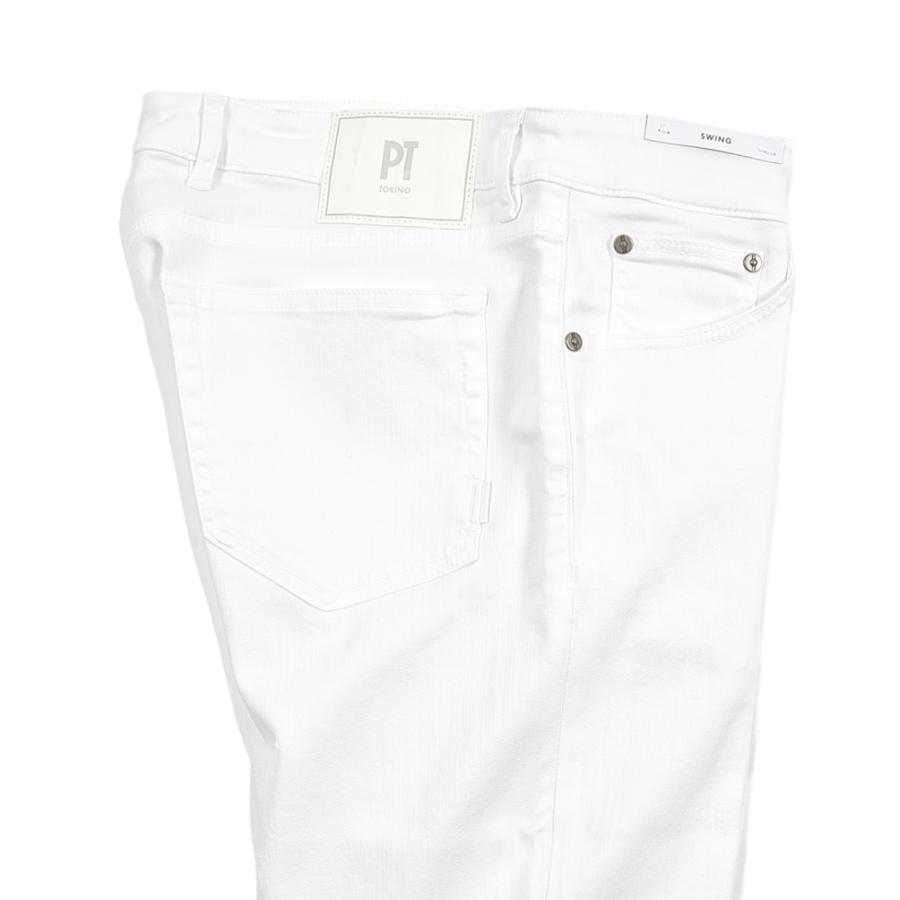 PT TORINO DENIM ピーティートリノデニム / SWING SUPERSLIM FIT リヨセル コットン ストレッチ ホワイト PT05の画像