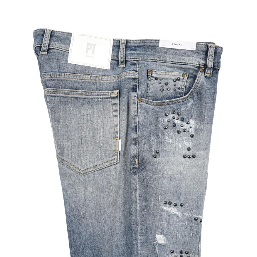PT TORINO DENIM ピーティートリノデニム / REGGAE TAPERED FIT テーパードフィット デニムジーンズ パンツ ストレッチ ブルーの画像