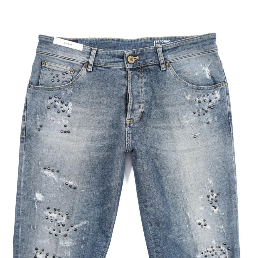PT TORINO DENIM ピーティートリノデニム / REGGAE TAPERED FIT テーパードフィット デニムジーンズ パンツ ストレッチ ブルーの画像
