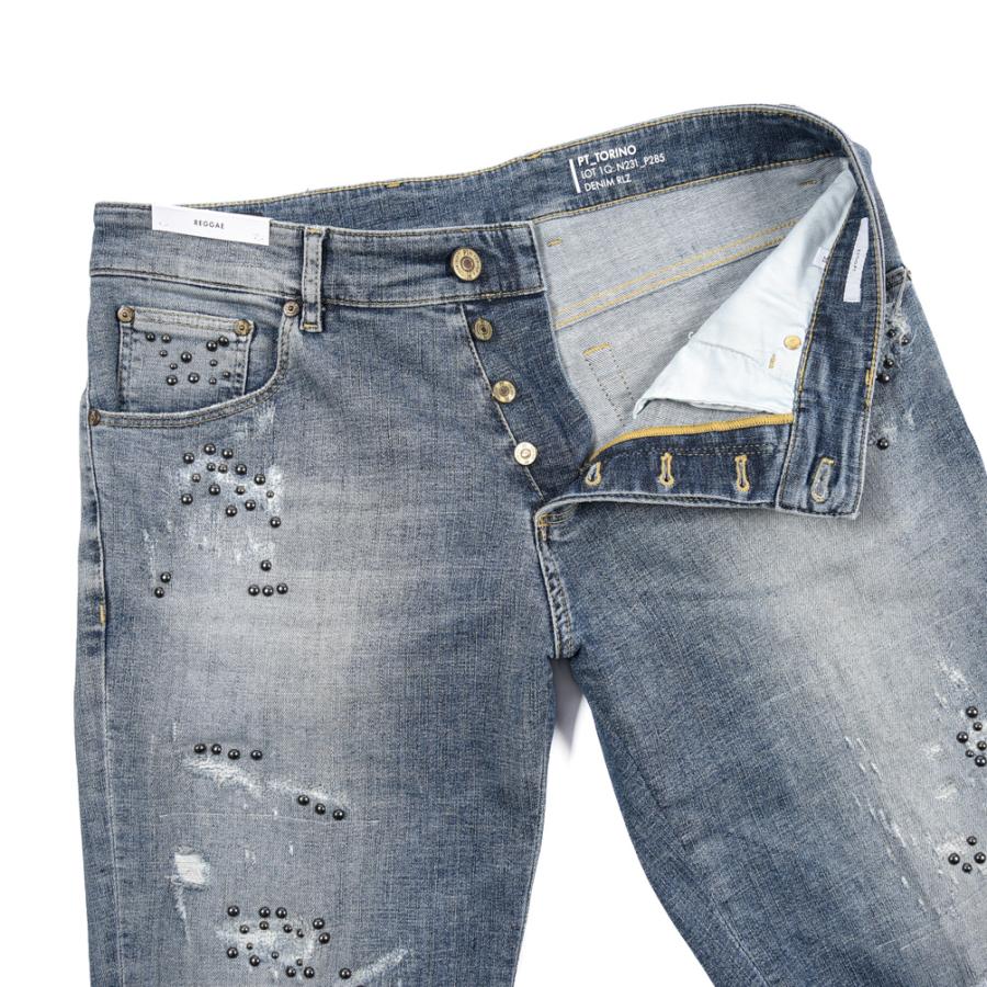 PT TORINO DENIM ピーティートリノデニム / REGGAE TAPERED FIT テーパードフィット デニムジーンズ パンツ ストレッチ ブルーの画像