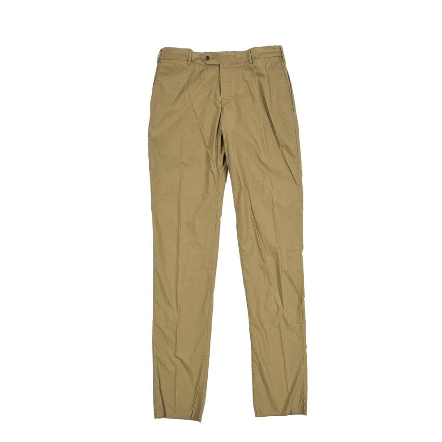 ピーティートリノ PT TORINO SLIM FIT イージースラックス ノータック パンツ 春夏 メンズ コットン ポリアミド ストレッチ カーキグリーン PT01