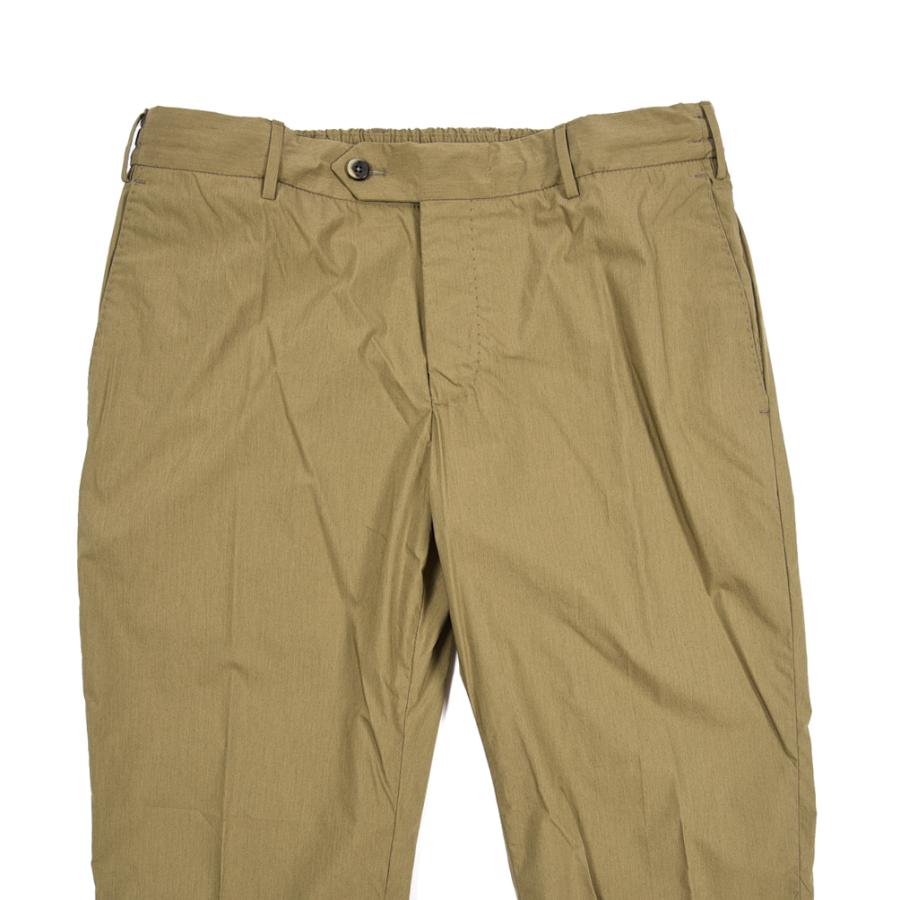 ピーティートリノ PT TORINO SLIM FIT イージースラックス ノータック パンツ 春夏 メンズ コットン ポリアミド ストレッチ カーキグリーン PT01