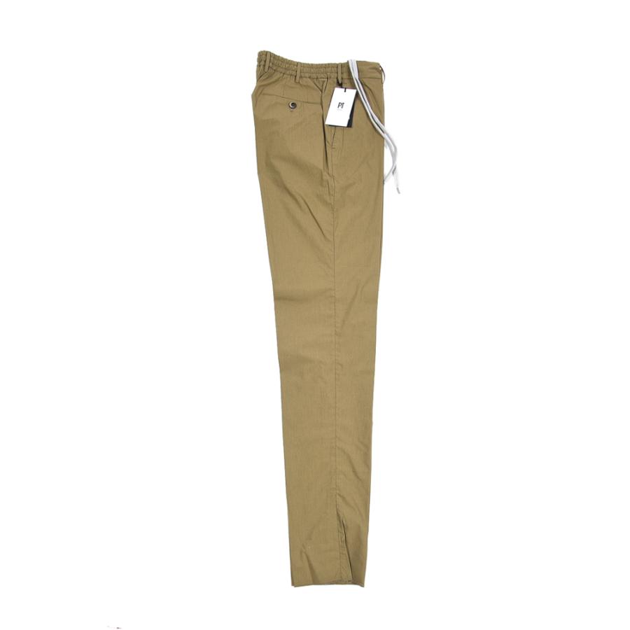 ピーティートリノ PT TORINO SLIM FIT イージースラックス ノータック パンツ 春夏 メンズ コットン ポリアミド ストレッチ カーキグリーン PT01