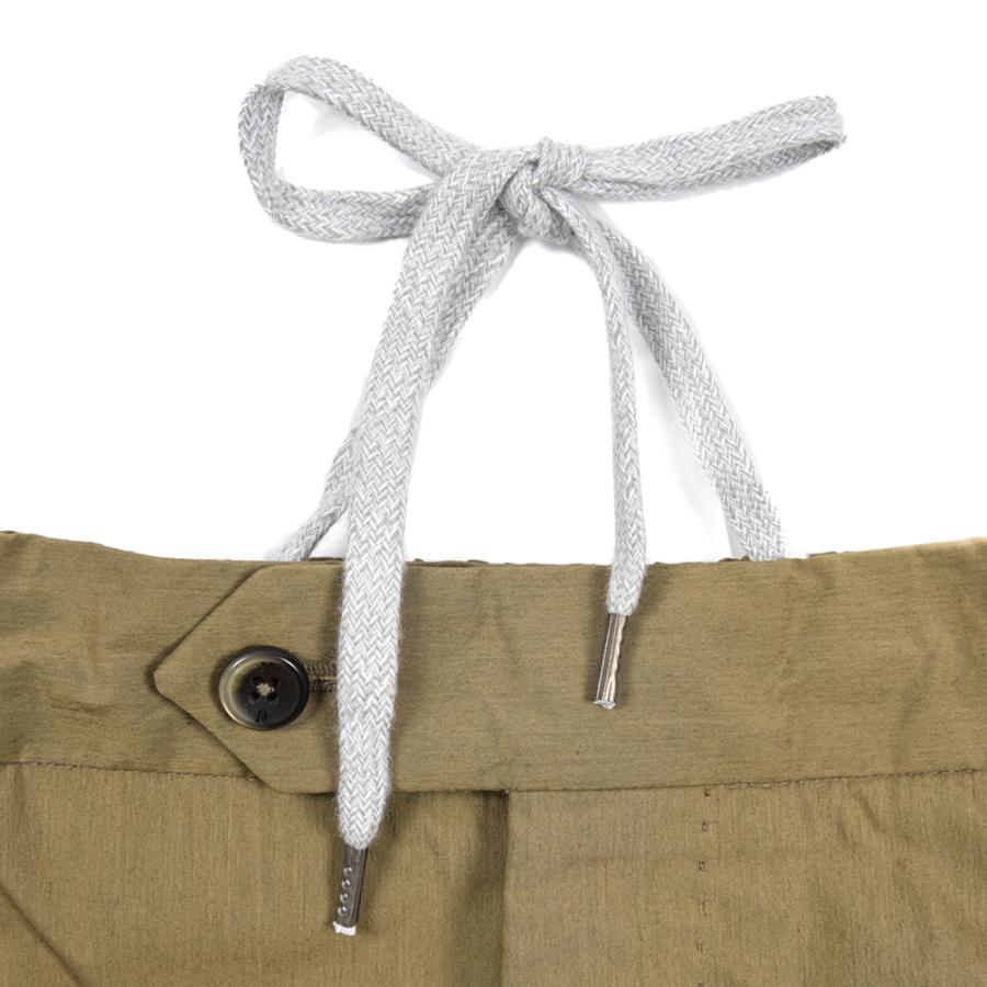 ピーティートリノ PT TORINO SLIM FIT イージースラックス ノータック パンツ 春夏 メンズ コットン ポリアミド ストレッチ カーキグリーン PT01