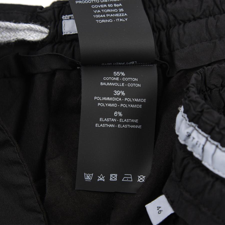 ピーティートリノ PT TORINO SOFT FIT イージースラックス ワンタック パンツ 春夏 メンズ コットン ポリアミド ストレッチ ブラック PT01