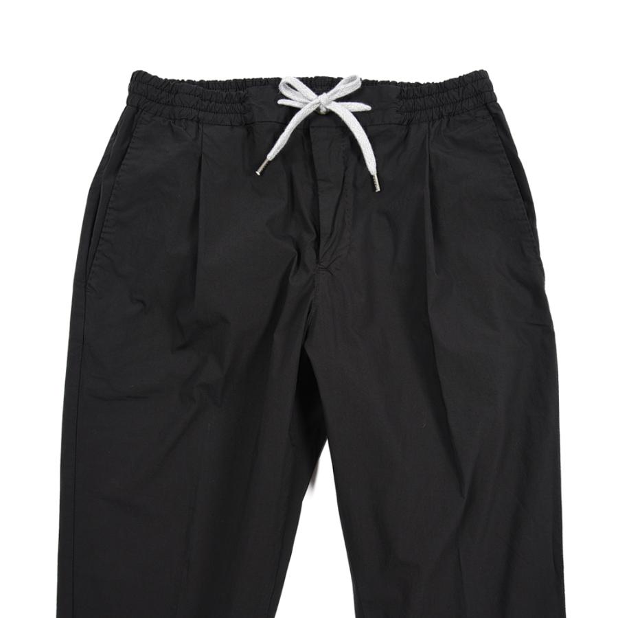 ピーティートリノ PT TORINO SOFT FIT イージースラックス ワンタック パンツ 春夏 メンズ コットン ポリアミド ストレッチ ブラック PT01