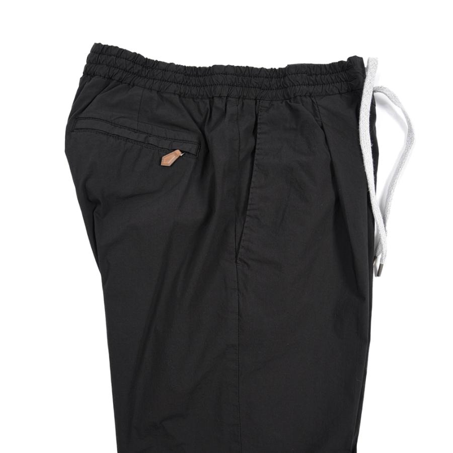ピーティートリノ PT TORINO SOFT FIT イージースラックス ワンタック パンツ 春夏 メンズ コットン ポリアミド ストレッチ ブラック PT01