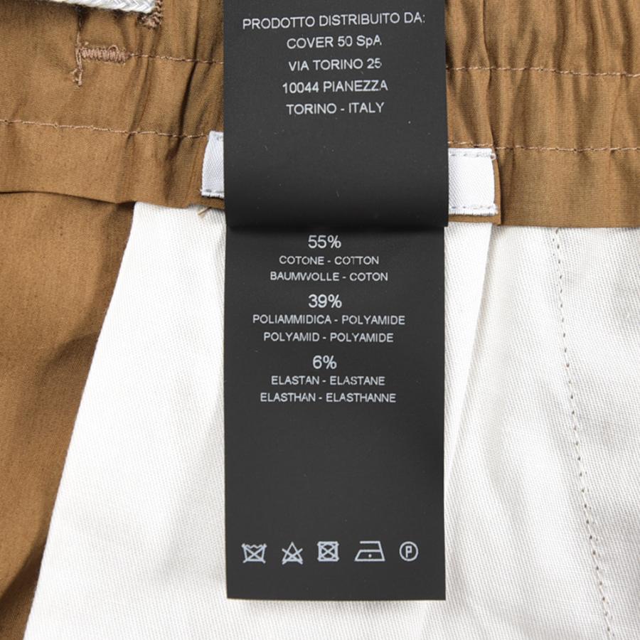 ピーティートリノ PT TORINO SOFT FIT イージースラックス ワンタック パンツ 春夏 メンズ コットン ポリアミド ストレッチ ブラウン PT01