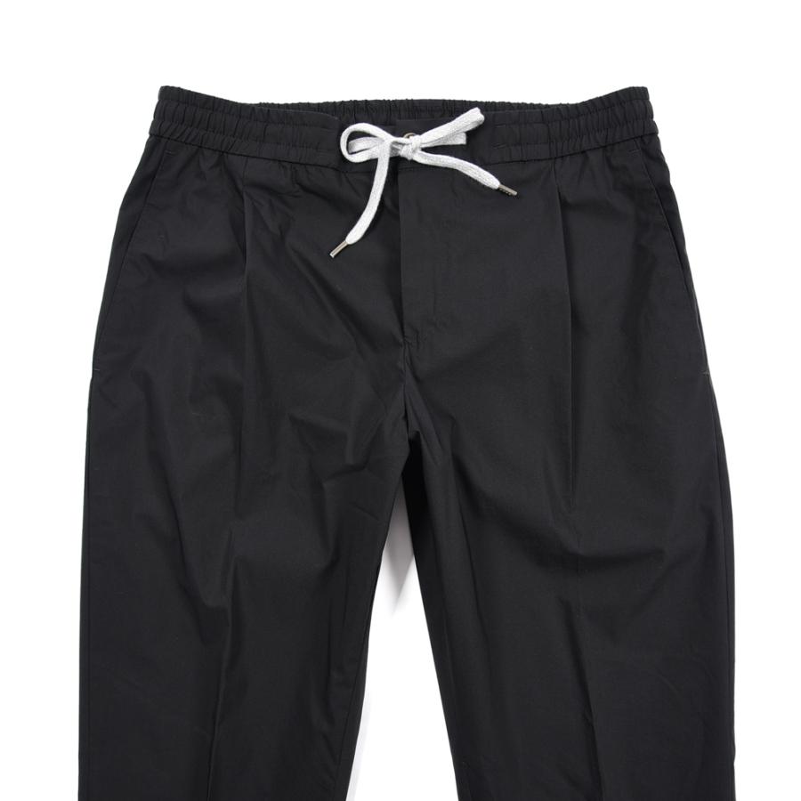 ピーティートリノ PT TORINO SOFT FIT イージーパンツ スラックス ワンタック 春夏 メンズ コットン ポリアミド ストレッチ ブラック PT01