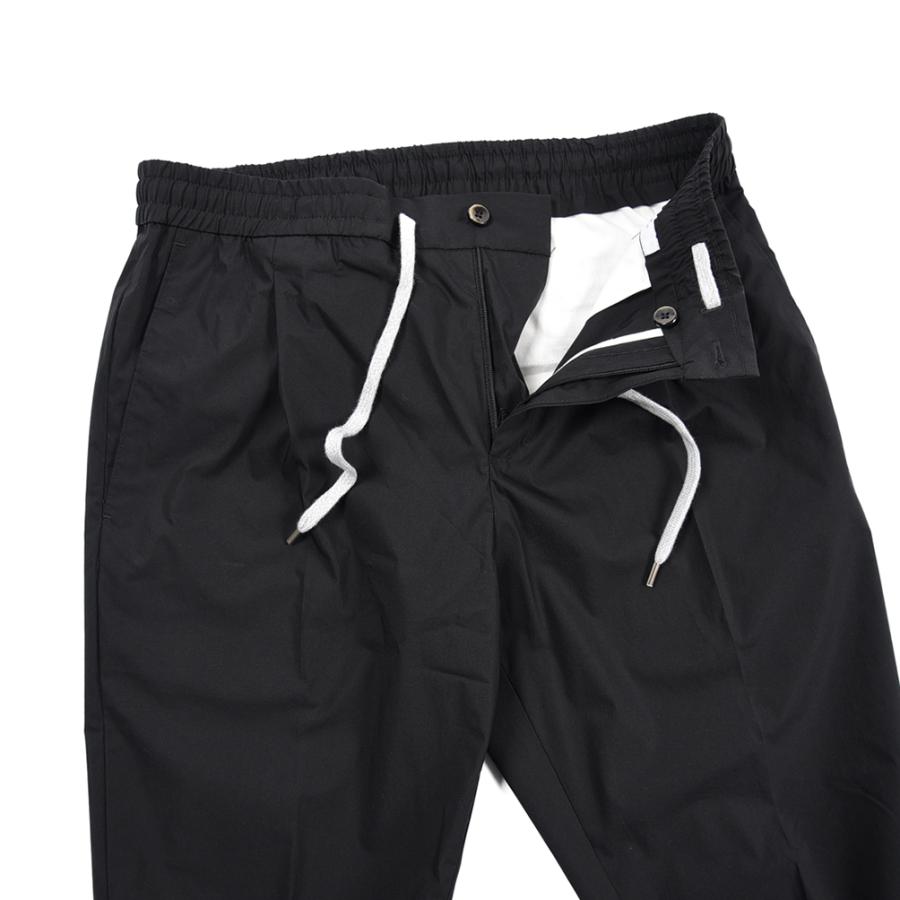 ピーティートリノ PT TORINO SOFT FIT イージーパンツ スラックス ワンタック 春夏 メンズ コットン ポリアミド ストレッチ ブラック PT01