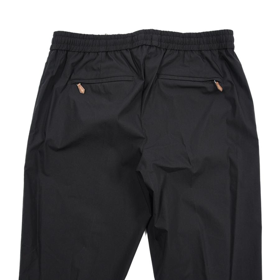 ピーティートリノ PT TORINO SOFT FIT イージーパンツ スラックス ワンタック 春夏 メンズ コットン ポリアミド ストレッチ ブラック PT01