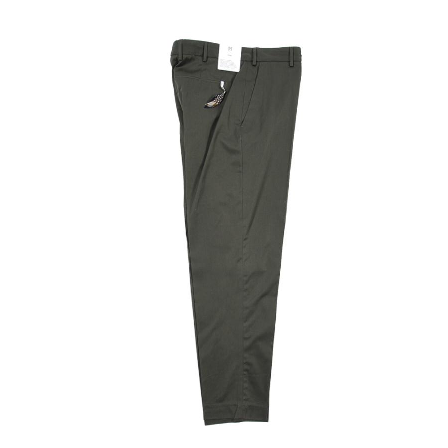 ピーティートリノ PT TORINO EDGE REBEL FIT コットンスラックス ノータック パンツ 春夏 メンズ コットン 100% カーキグリーン PT01