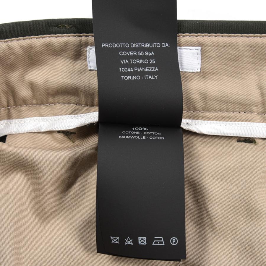 ピーティートリノ PT TORINO EDGE REBEL FIT コットンスラックス ノータック パンツ 春夏 メンズ コットン 100% カーキグリーン PT01