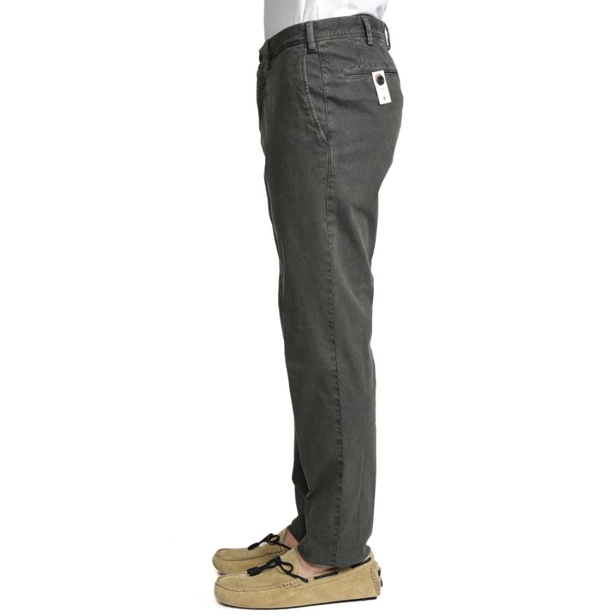 ピーティートリノ PT TORINO EDGE REBEL FIT コットンスラックス ノータック パンツ 春夏 メンズ コットン 100% カーキグリーン PT01
