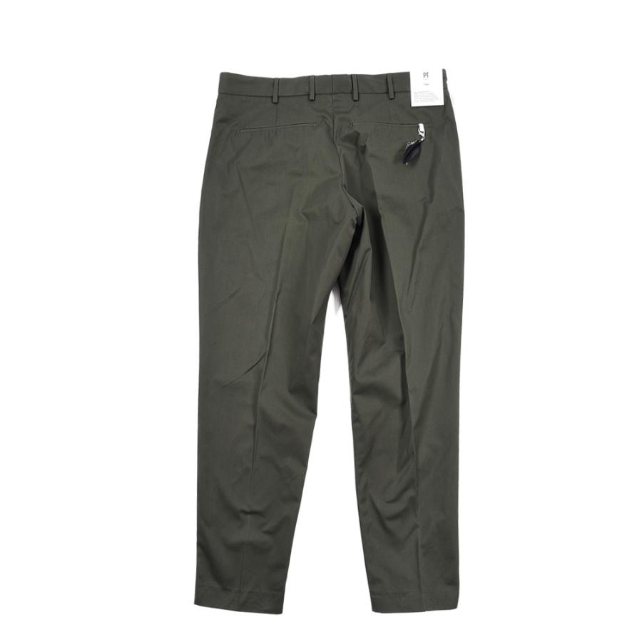 ピーティートリノ PT TORINO EDGE REBEL FIT コットンスラックス ノータック パンツ 春夏 メンズ コットン 100% カーキグリーン PT01