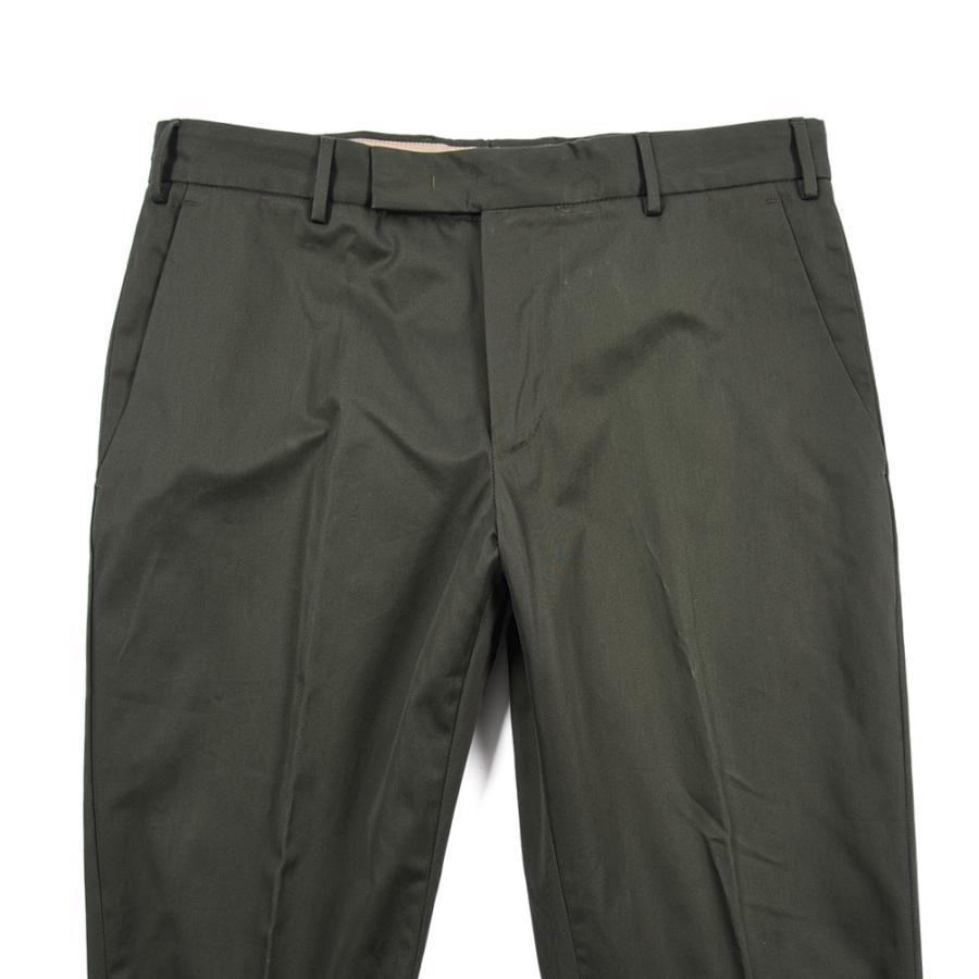 ピーティートリノ PT TORINO EDGE REBEL FIT コットンスラックス ノータック パンツ 春夏 メンズ コットン 100% カーキグリーン PT01