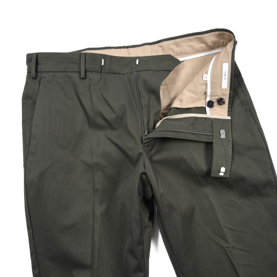 ピーティートリノ PT TORINO EDGE REBEL FIT コットンスラックス ノータック パンツ 春夏 メンズ コットン 100% カーキグリーン PT01