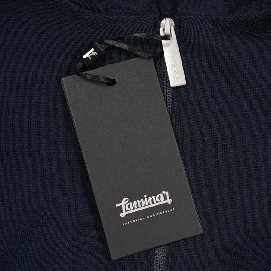 HERNO ヘルノ / LAMINAR ラミナー フーディー スウェットシャツ ジップアップブルゾン ライトアウター コットン ポリエステル ネイビー / 26SSの画像