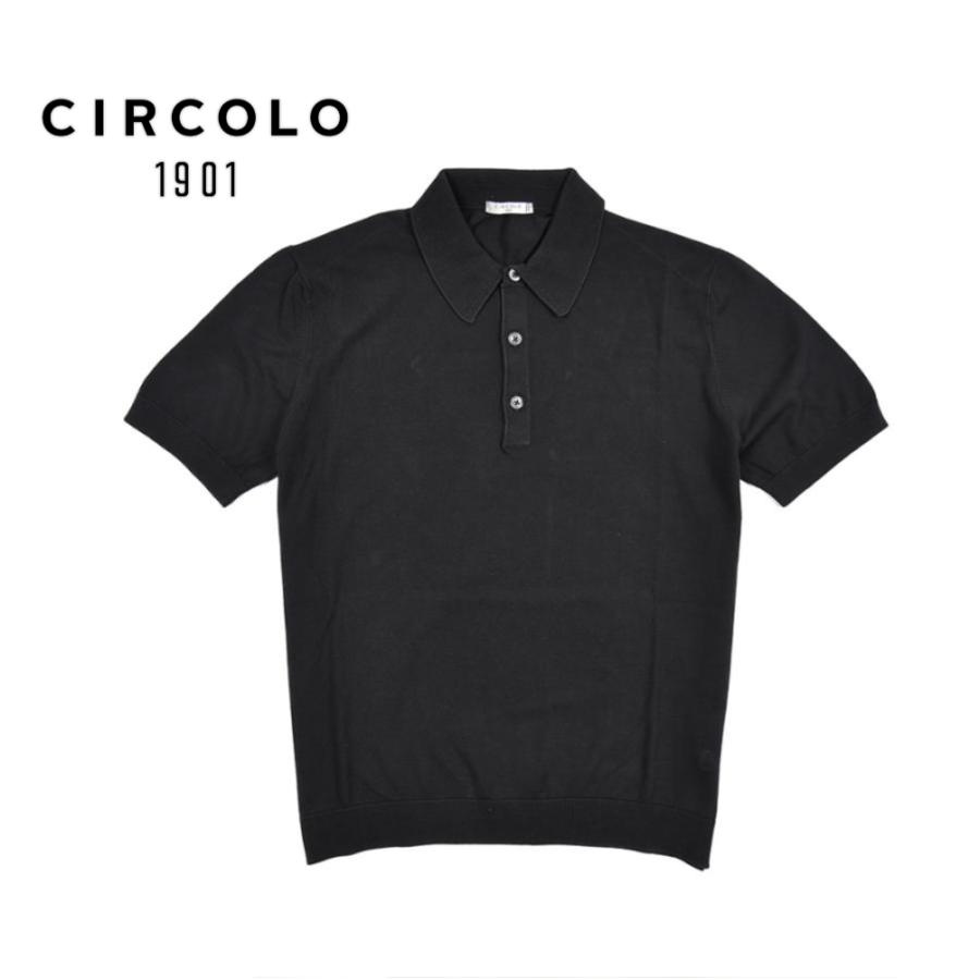 新品　CIRCOLOチルコロ1901 半袖ニットポロシャツ グレー　イタリア製 CIRCOLO 1901（チルコロ 1901） チルコロ / ニット ポロシャツ 半袖