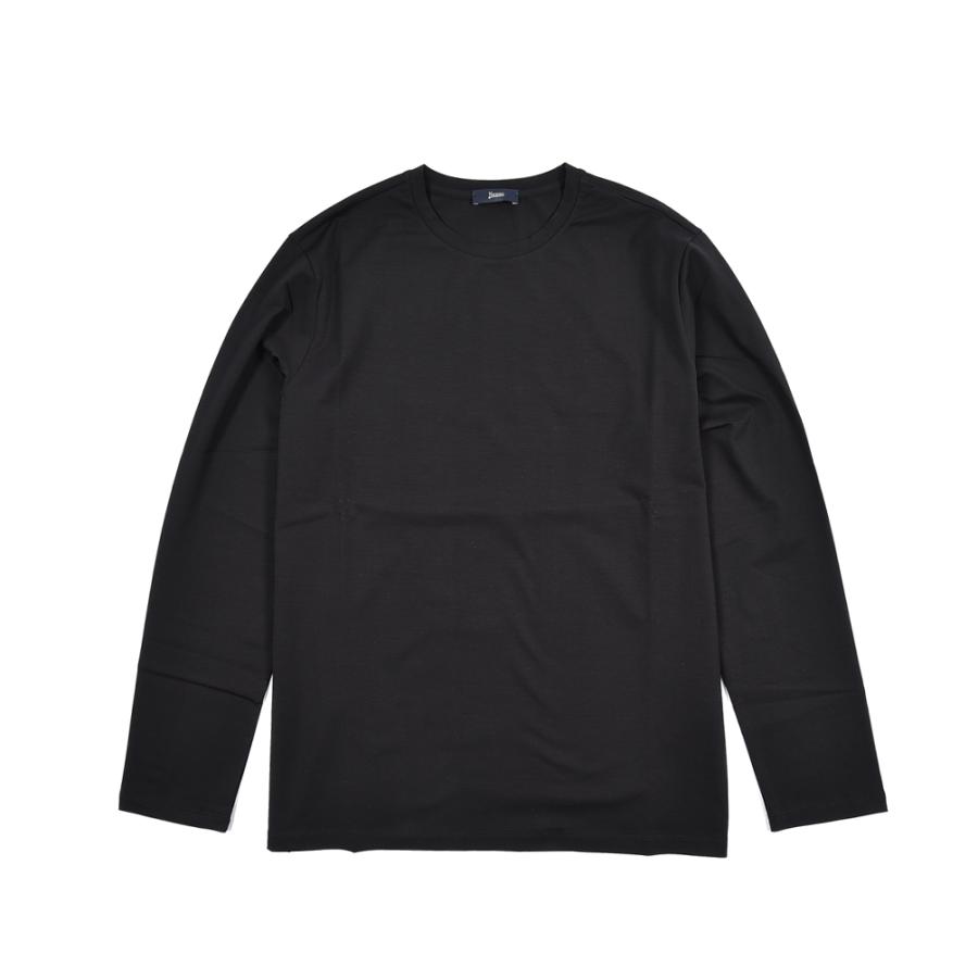HERNO ヘルノ / 長袖 Tシャツ ロンT カットソー クルーネック コットン ストレッチ ブラック / 26SSの画像