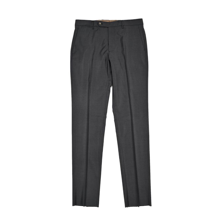 BERWICH ベルウィッチ / VULCANO スラックス ノータック パンツ Loro Piana AUSTRALIS Super 150's ウール100% ダークグレーの画像