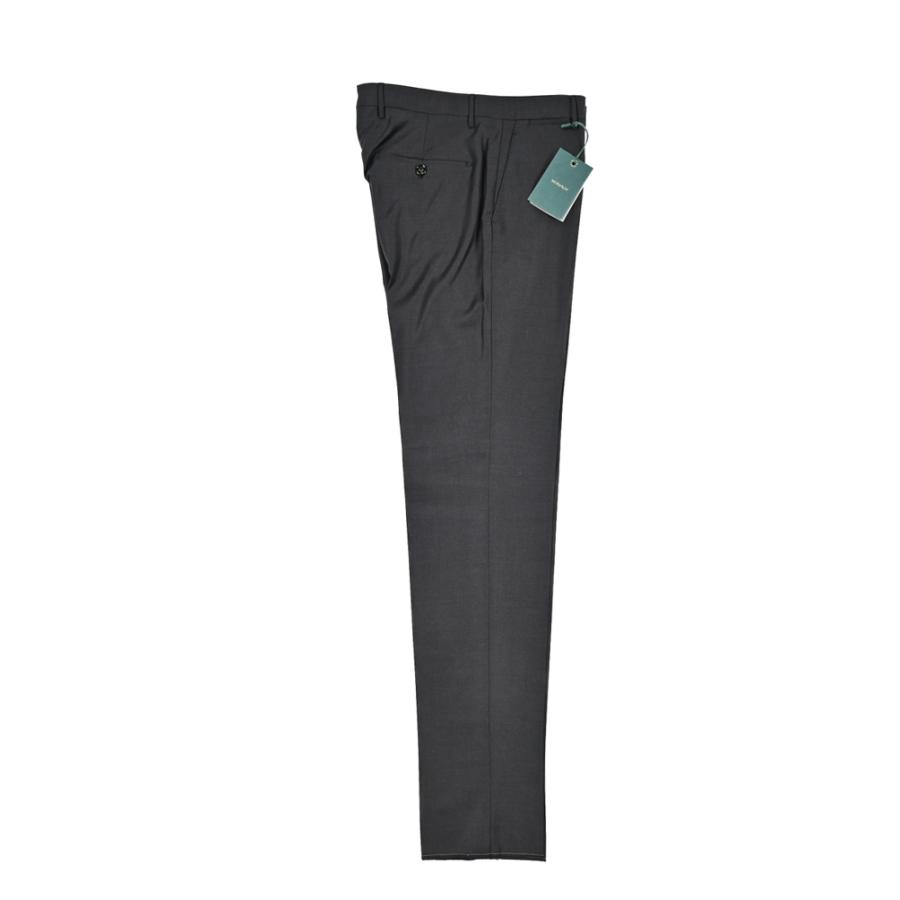 BERWICH ベルウィッチ / VULCANO スラックス ノータック パンツ Loro Piana AUSTRALIS Super 150's ウール100% ダークグレーの画像