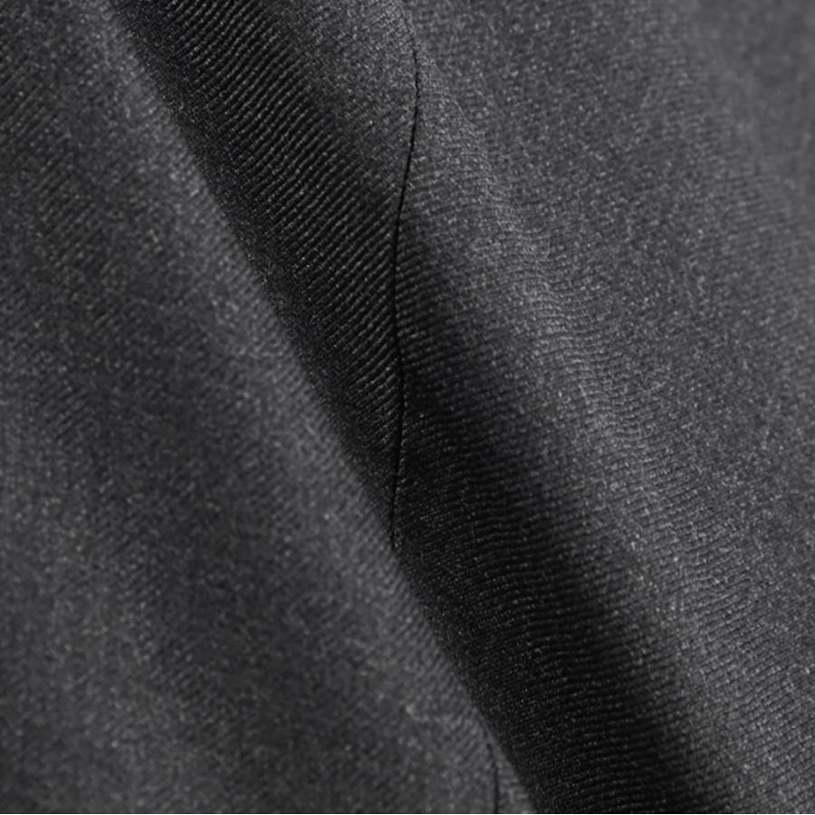 BERWICH ベルウィッチ / VULCANO スラックス ノータック パンツ Loro Piana AUSTRALIS Super 150's ウール100% ダークグレーの画像