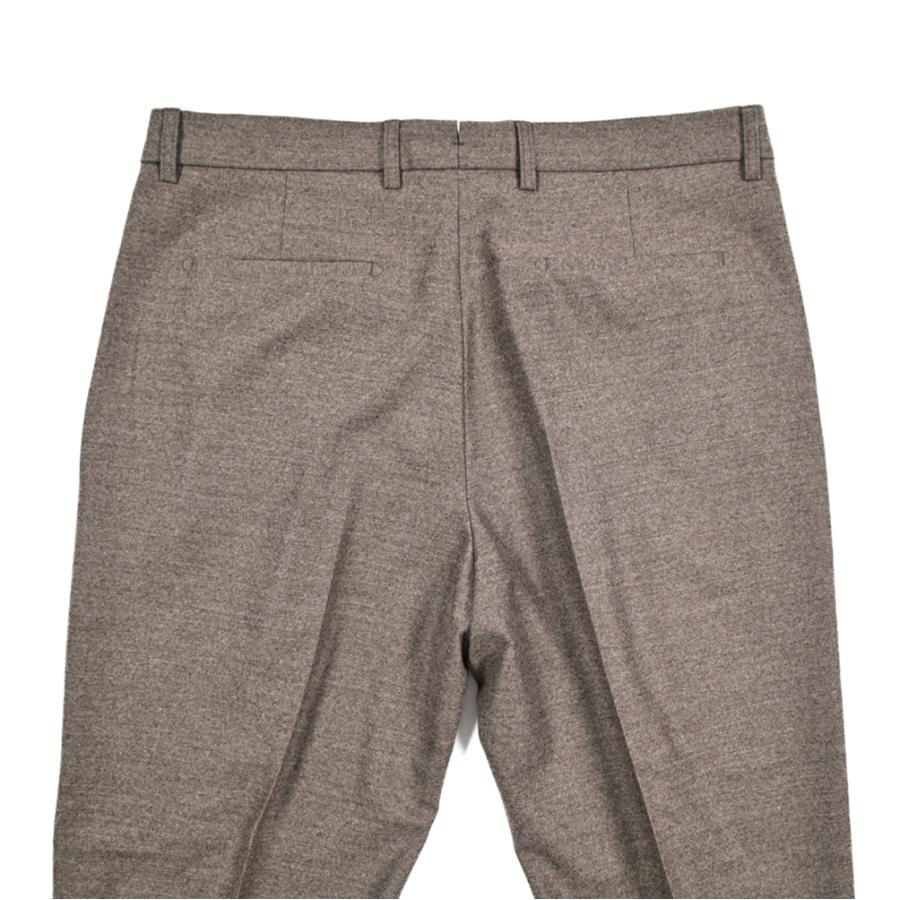 BERWICH ベルウィッチ / CHIAIA スラックス ワンタック インプリーツ パンツ Loro Piana ZELANDER ウール100% グレージュの画像