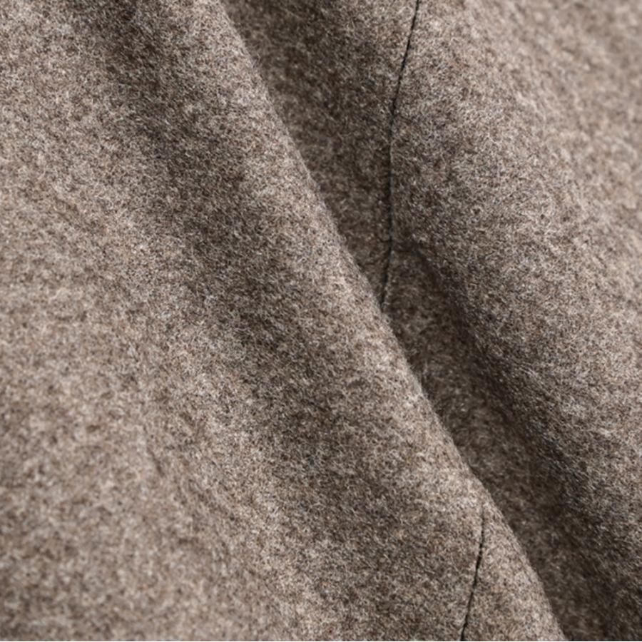 BERWICH ベルウィッチ / CHIAIA スラックス ワンタック インプリーツ パンツ Loro Piana ZELANDER ウール100% グレージュの画像
