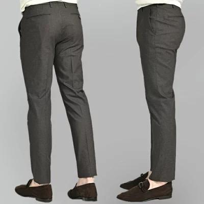 BERWICH ベルウィッチ / MORELLO コットンスラックス ノータック パンツ コットン ストレッチ グレーの画像