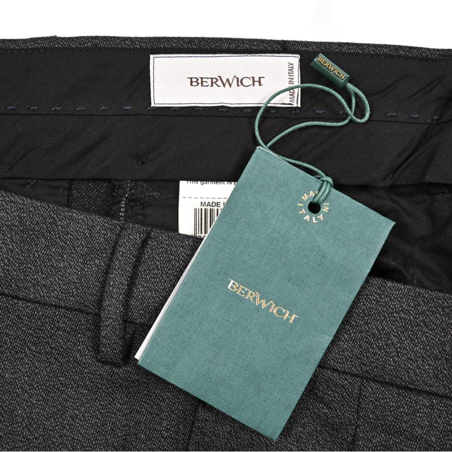 BERWICH ベルウィッチ / NEGRONI LUX ネグローニ スラックス ツータック パンツ ウール100% グレーの画像