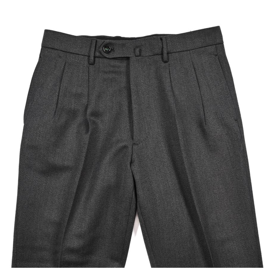 BERWICH ベルウィッチ / NEGRONI LUX ネグローニ スラックス ツータック パンツ ウール100% グレーの画像