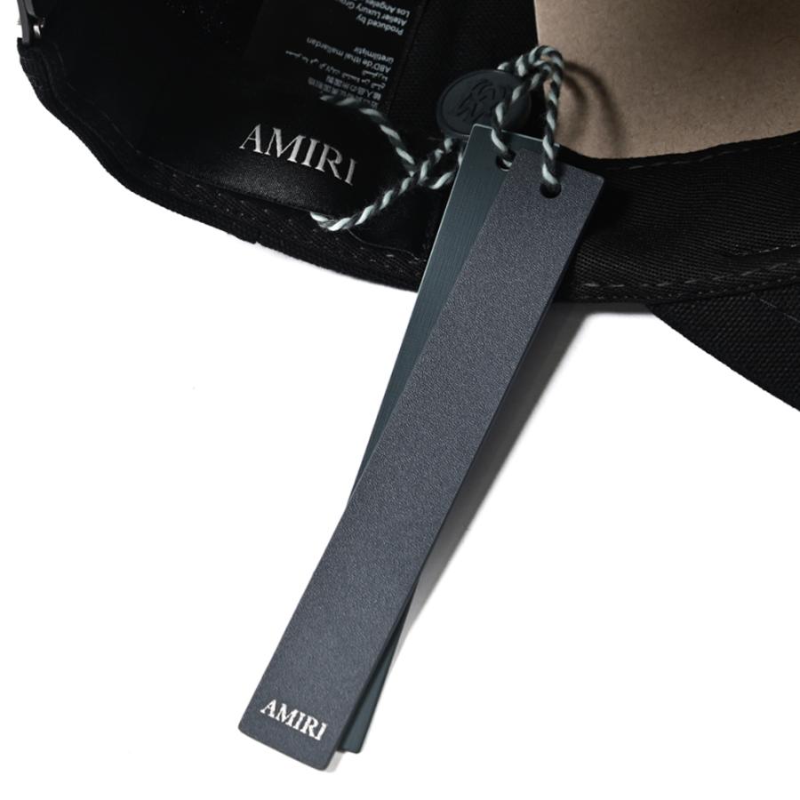 AMIRI アミリ / FULL CANVAS MA HATベースボールキャップ 帽子 コットン100% ロゴ刺繍 ブラック MADE IN USA / 26-27AWの画像