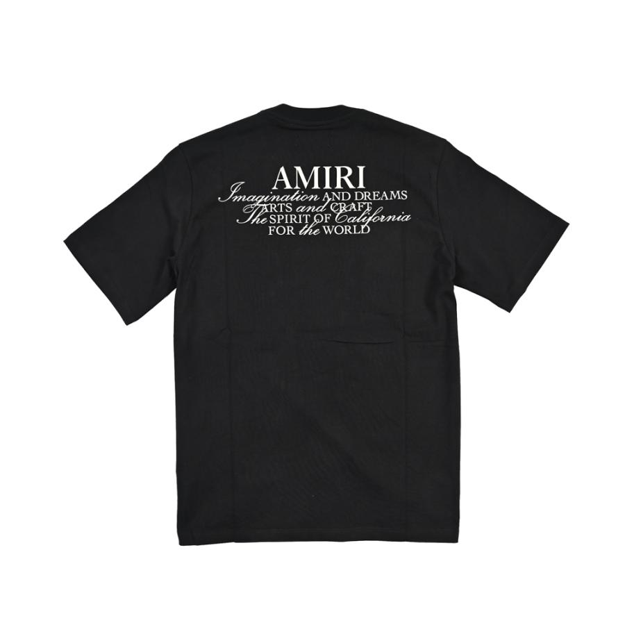 AMIRI アミリ / AMIRI SPIRIT TEE ロゴ Tシャツ カットソー 半袖 クルーネック コットン100% ブラック MADE IN ITALY / 26-27AWの画像