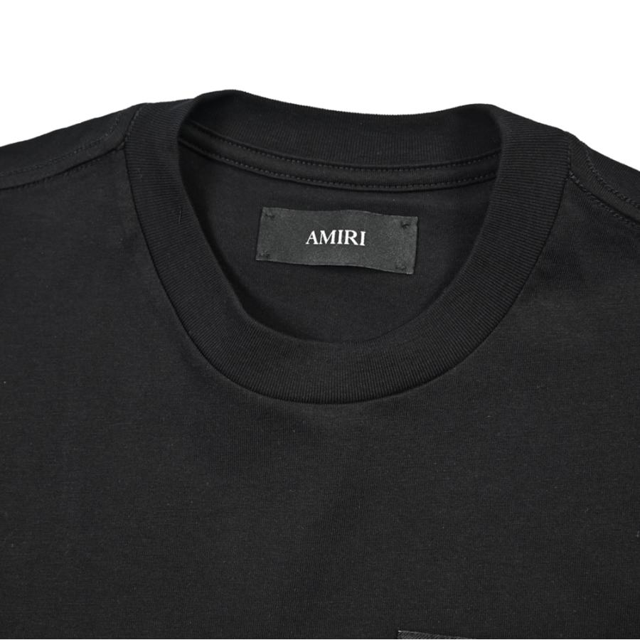 AMIRI アミリ / AMIRI SPIRIT TEE ロゴ Tシャツ カットソー 半袖 クルーネック コットン100% ブラック MADE IN ITALY / 26-27AWの画像