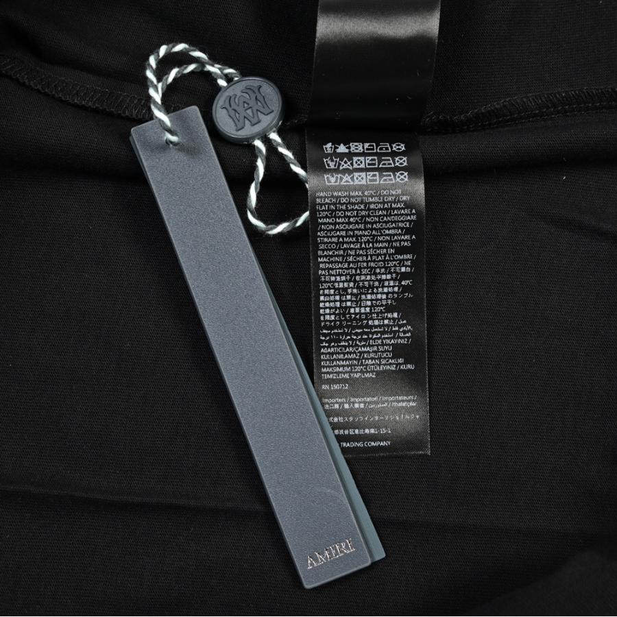 AMIRI アミリ / AMIRI SPIRIT TEE ロゴ Tシャツ カットソー 半袖 クルーネック コットン100% ブラック MADE IN ITALY / 26-27AWの画像