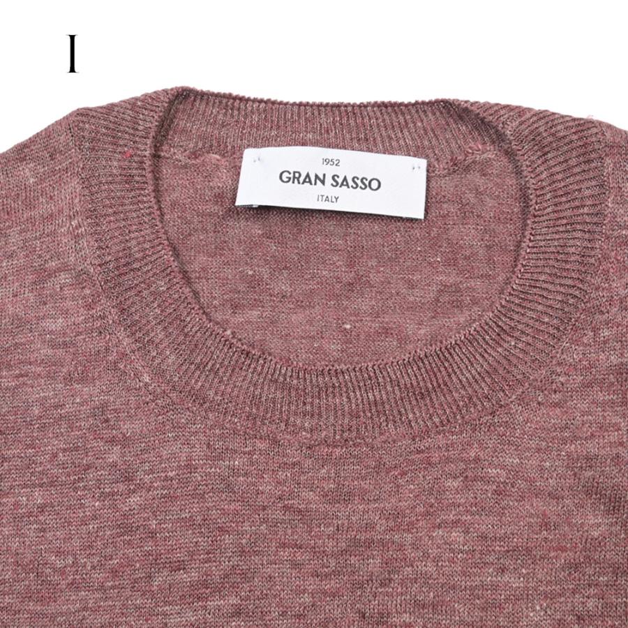 Gran Sasso グランサッソ / ニットTシャツ サマーセーター クルーネック ハイゲージ 半袖 リネン100% 9色展開 MADE IN ITALY / 26SS / セール | Gran Sasso | 10