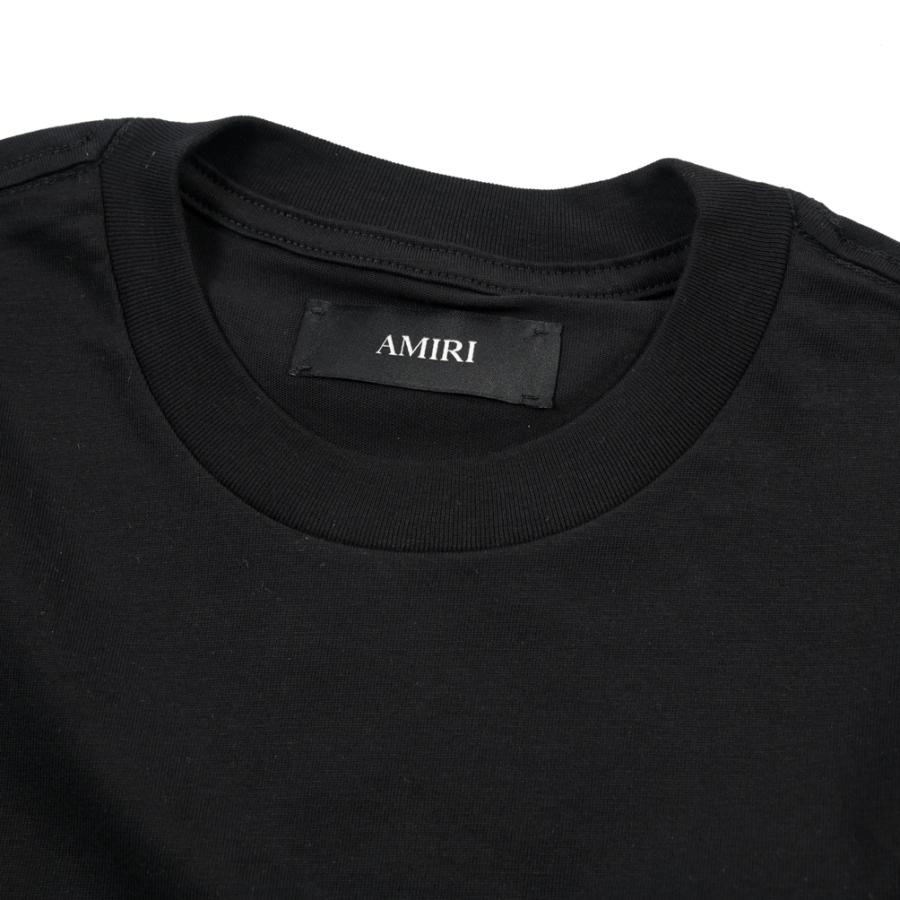 AMIRI アミリ / BONES STACKED LONG SLEEVE TEE 長袖 Tシャツ ロンT カットソー クルーネック コットン100% ロゴ ブラック / 26-27AWの画像