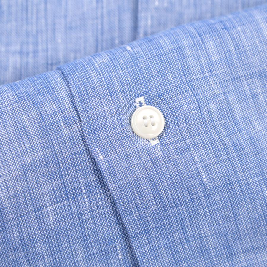 ORIAN オリアン / Vintage Classic 麻シャツ ドレスシャツ ホリゾンタルカラー 長袖 リネン100% ブルー ネイビー 2色展開 / 26SS / セール | ORIAN | 10