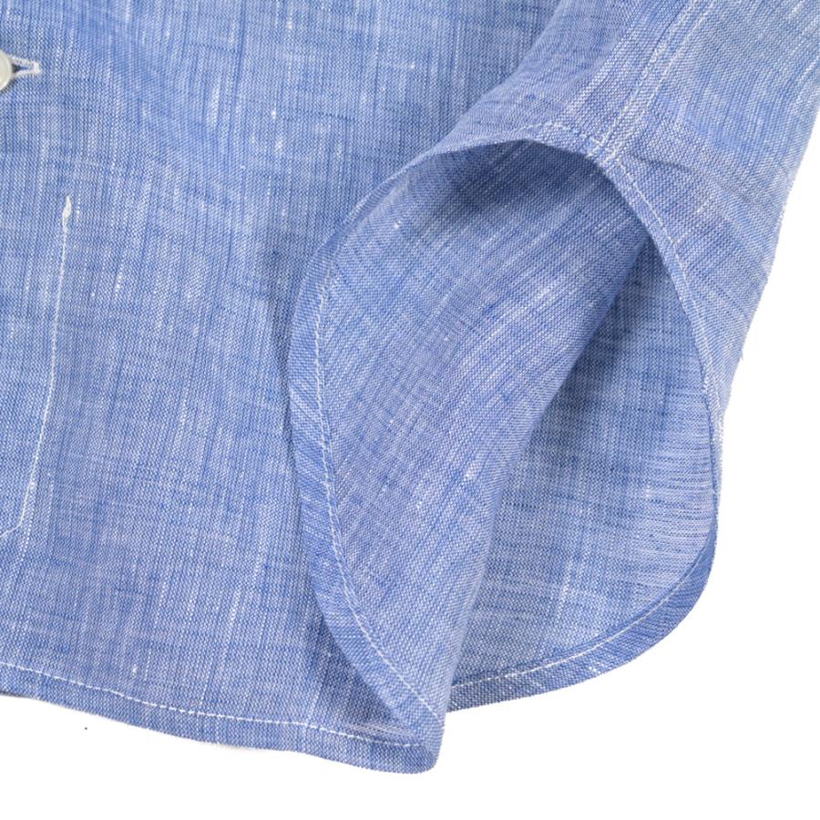 ORIAN オリアン / Vintage Classic 麻シャツ ドレスシャツ ホリゾンタルカラー 長袖 リネン100% ブルー ネイビー 2色展開 / 26SS / セール | ORIAN | 11
