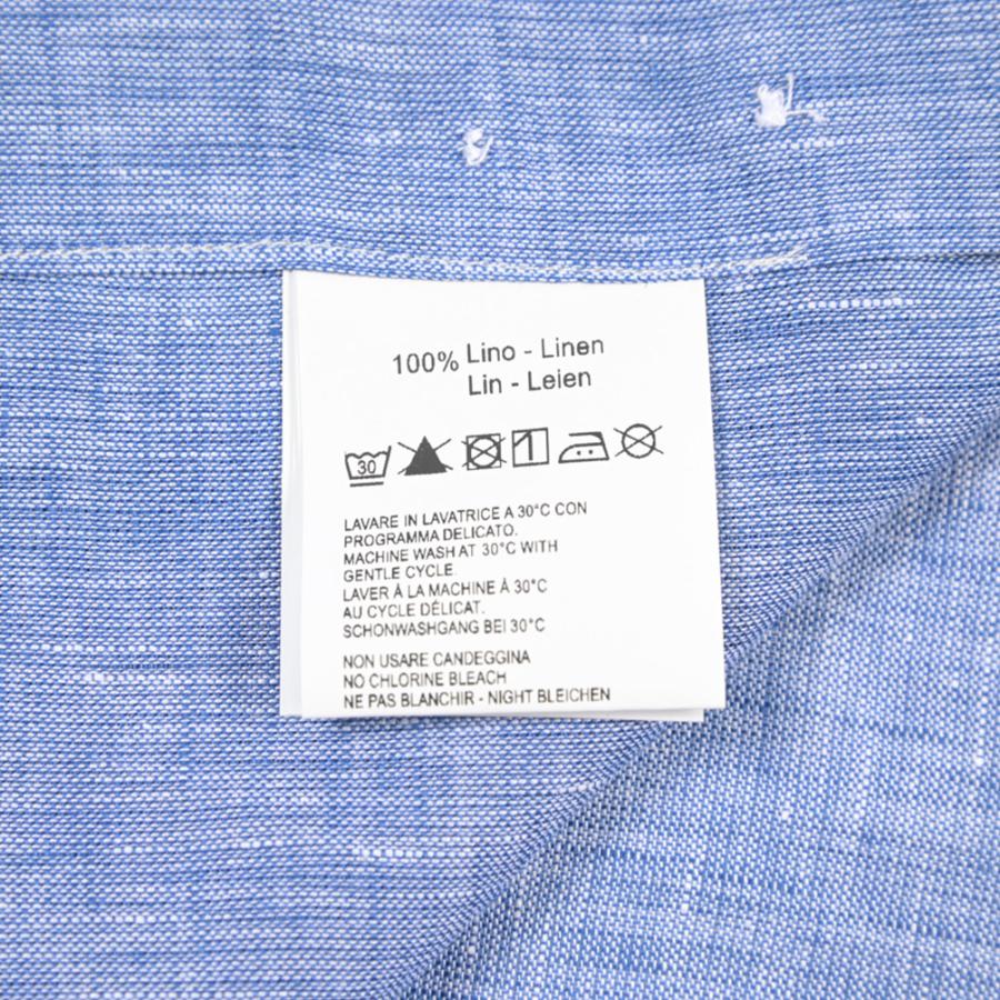 ORIAN オリアン / Vintage Classic 麻シャツ ドレスシャツ ホリゾンタルカラー 長袖 リネン100% ブルー ネイビー 2色展開 / 26SS / セール | ORIAN | 14