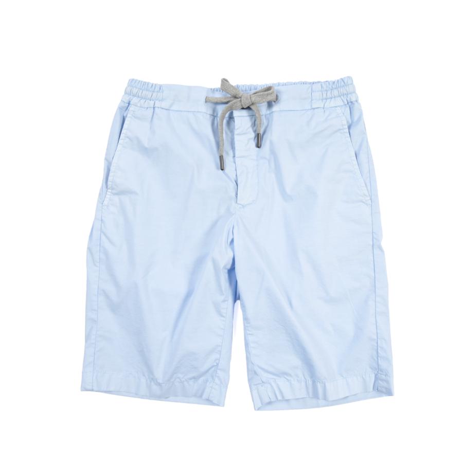 BERWICH ベルウィッチ / SHORT SPIAGGIA-GD バミューダ ショーツ ノータック ハーフパンツ スーピマコットン リヨセル ストレッチ ライトブルー / セール