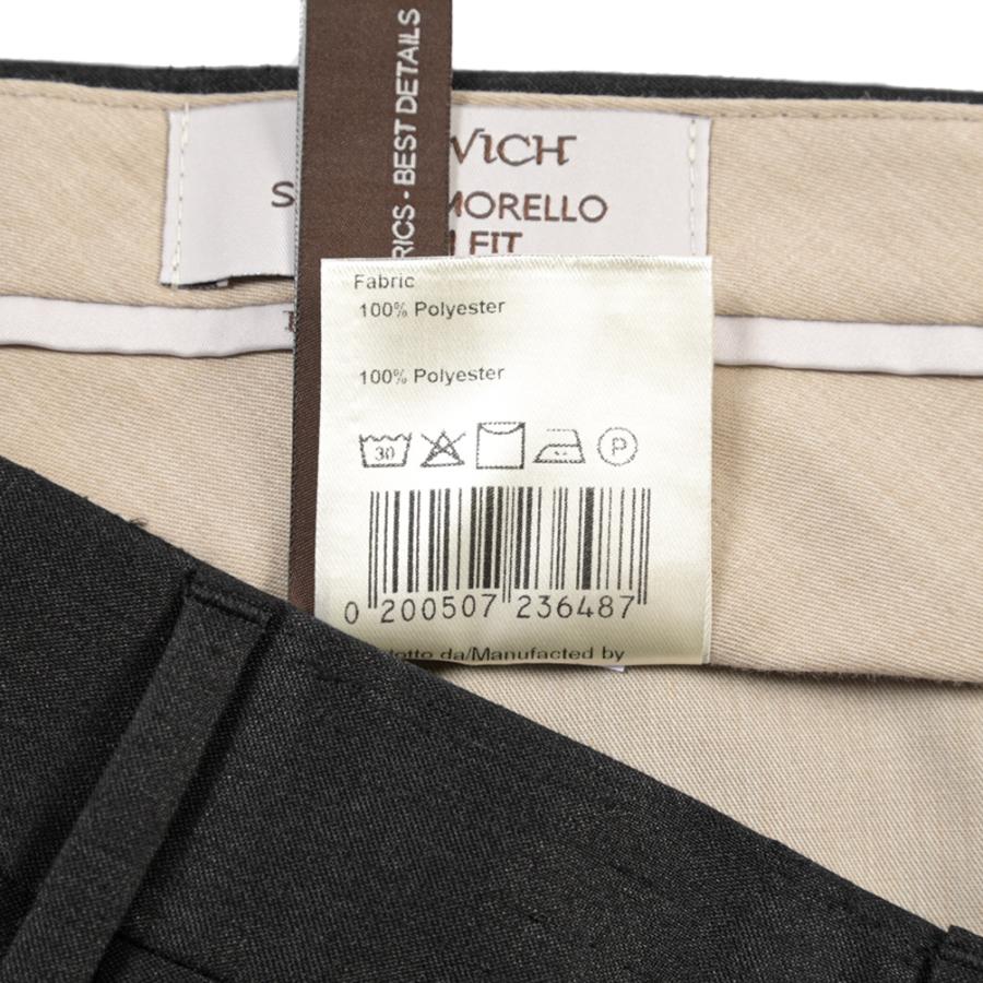 BERWICH ベルウィッチ / MORELLO スラックス ノータック パンツ SLIM FIT スリムフィット ポリエステル100% ブラック / 26SS / セール | BERWICH | 11