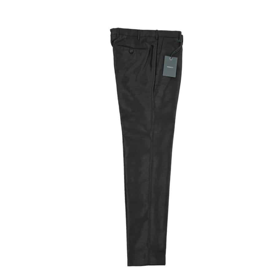 BERWICH ベルウィッチ / MORELLO スラックス ノータック パンツ SLIM FIT スリムフィット ポリエステル100% ブラック / 26SS / セール | BERWICH | 08
