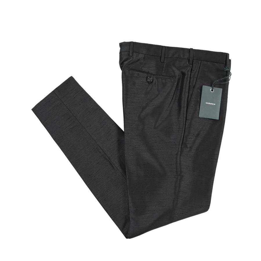 BERWICH ベルウィッチ / MORELLO スラックス ノータック パンツ SLIM FIT スリムフィット ポリエステル100% ブラック / 26SS / セール | BERWICH | 12