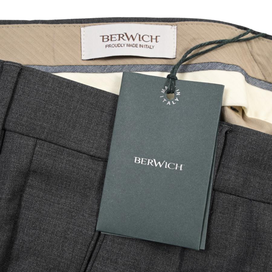 BERWICH ベルウィッチ / RETRO THECA 1P スラックス ワンタック パンツ コットン ストレッチ グレー / 26SS / セール | BERWICH | 10