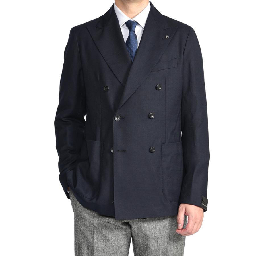 TAGLIATORE タリアトーレ / MONTECARLO テーラードジャケット 6Bダブル ピークドラペル ウール ストレッチ ネイビー / 26-27AW | TAGLIATORE | 13