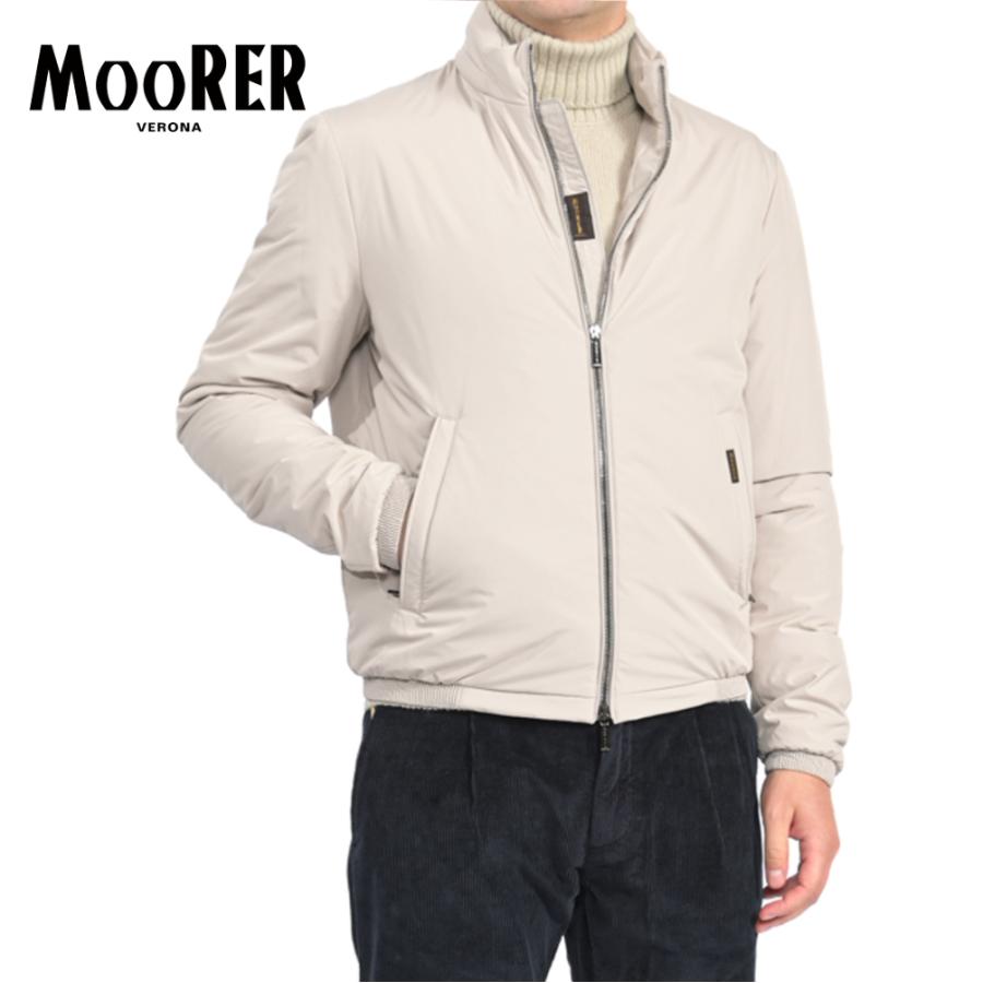 MOORER ムーレー / STAZIO-SKT 中綿ジャケット スタンドカラー ブルゾン ライトアウター ACQUA PROOF 防水透湿 ポリエステル100% ベージュ / セール