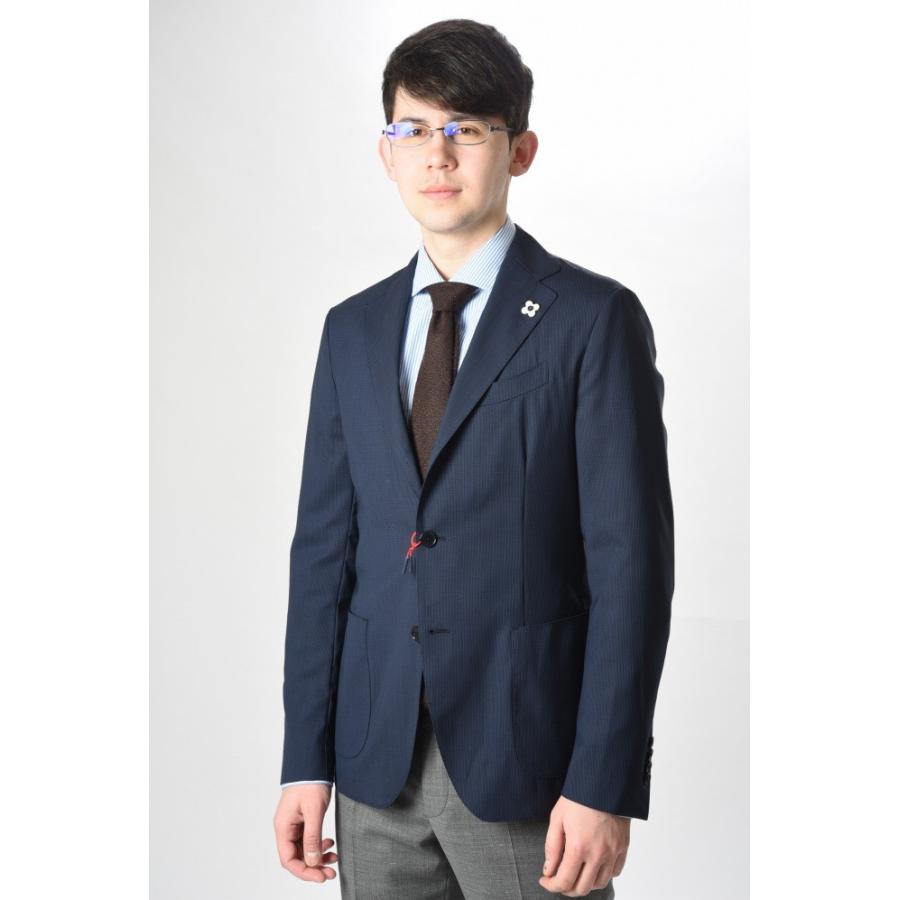 ラルディーニ Lardini Easy Wear パッカブル ジャケット メンズ マイクロ チェック 防水 防シワ ストレッチ Diariogt Com