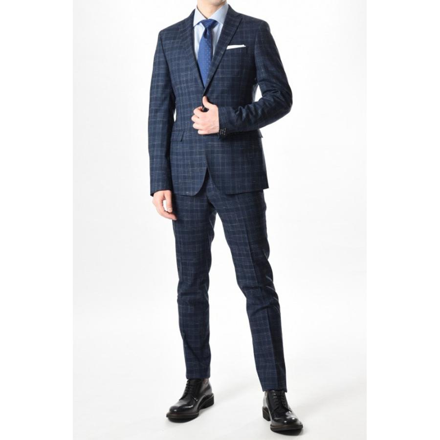 日本最大のブランド パオローニ スーツ Paoloni パオローニ イタリア メンズ ストレッチ チェック柄 シングル2b スーツ Paoloni ビジネススーツ Smssvg Org